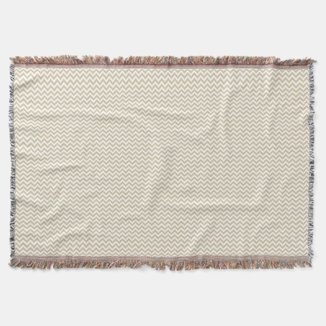 Trendy Zickzack Throw Blanket Decke (Vorderseite)
