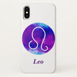 Trendy Zodiac Sign Leo Lila Nebel Case-Mate iPhone Hülle