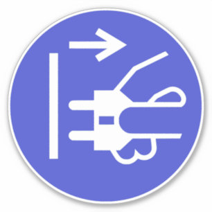 Trennen des Hauptsteckplatzes Aufkleber