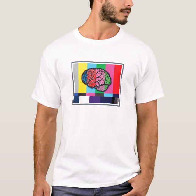 "Trennen Sie das Signal-" Schwarz-T - Shirt (Vorderseite)