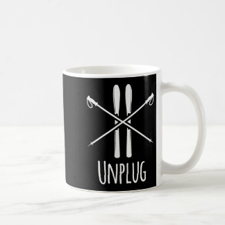 Trennen Sie das Ski-Skigebiet Slalom Downhill Nord Kaffeetasse