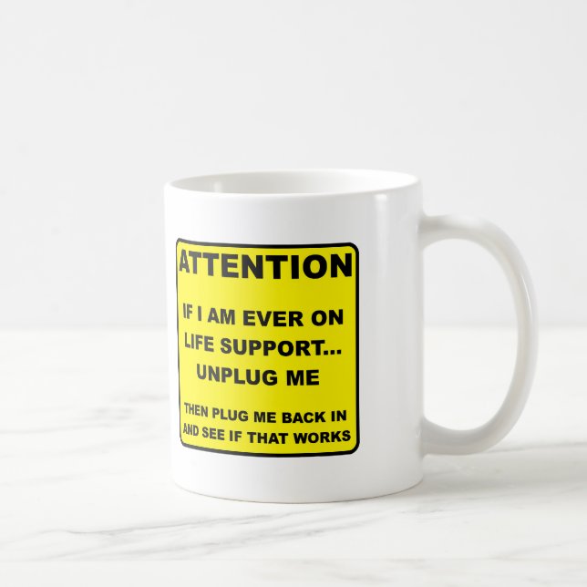 Trennen Sie den Support für den Life Funny Mug Tasse (Rechts)
