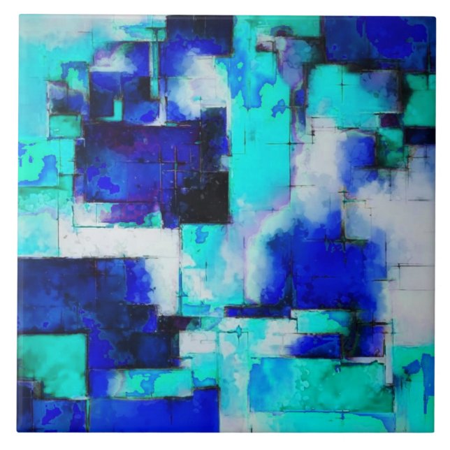 Trennen von Abstrakten Malereien Art M2 Keramik Ti Fliese (Vorderseite)