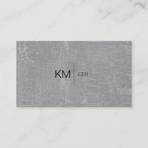 Trennlinie mit schwarzem Tab / marmoriertes Grau Visitenkarte