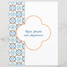 Trennseite für Blue Orange Spanish Tile Binder