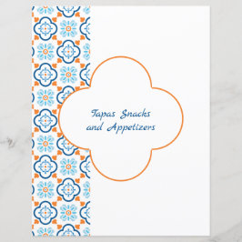 Trennseite für Blue Orange Spanish Tile Binder