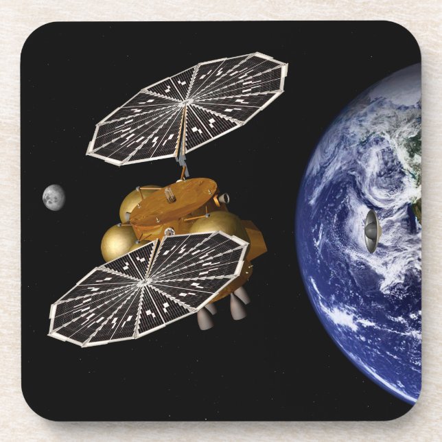 Trennung des Einstiegsfahrzeugs bei einer Mission  Getränkeuntersetzer (Vorderseite)