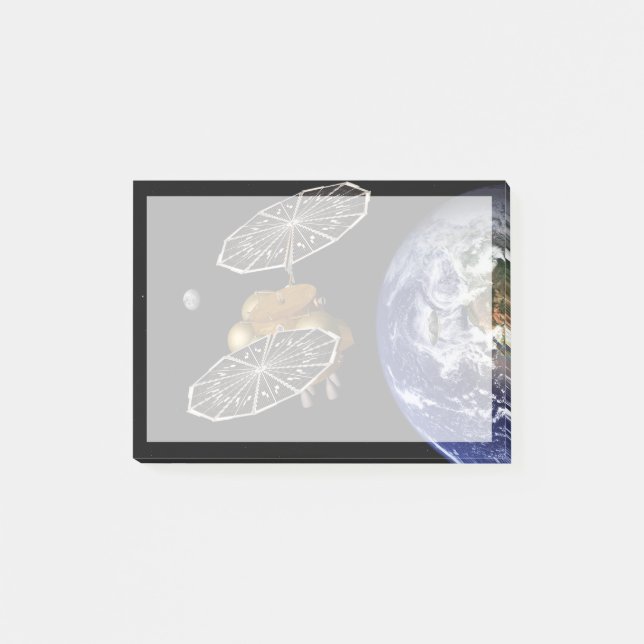 Trennung des Einstiegsfahrzeugs bei einer Mission  Post-it Klebezettel (Vorderseite)