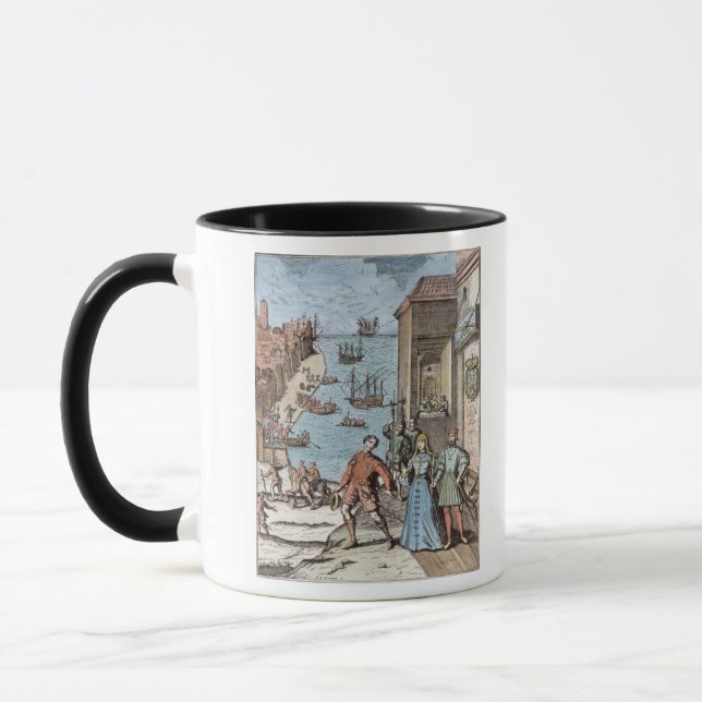 Trennung von Columbus mit Ferdinand und Tasse (Links)