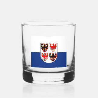 Trentino Alto Adige-Flagge (italienische Region) Whiskyglas
