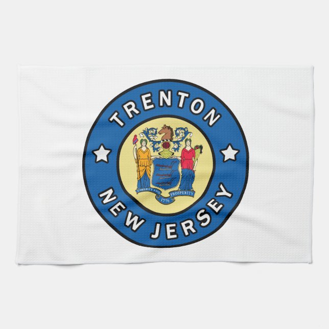 Trenton New Jersey Geschirrtuch (Horizontal)
