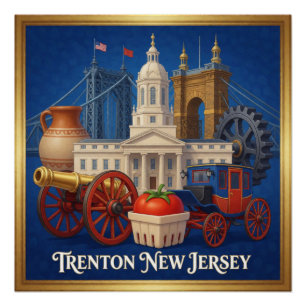 Trenton New Jersey Industrielles Erbe Poster