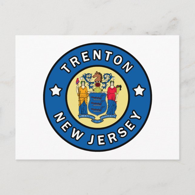 Trenton New Jersey Postkarte (Vorderseite)