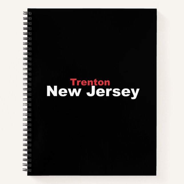 Trenton, New Jersey Spiral Notebook Notizbuch (Vorderseite)