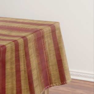 Treny Burgundy Gold Luxury Linen Collection Tischdecke