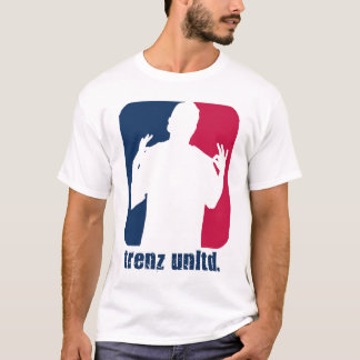  Trenz Unltd. - Navy Blue & Red (Braves) Weißes T- T-Shirt