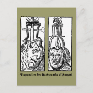 Trepanation for Handywarke of Surgeri Postkarte