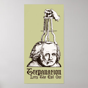 Trepanation Lasse das Böse aus Poster
