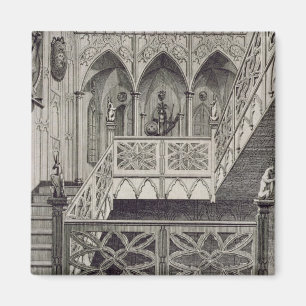 Treppe auf Strawberry Hill, graviert von J. Newto Magnet