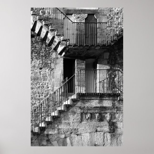 Treppe Florenz Poster (Vorne)