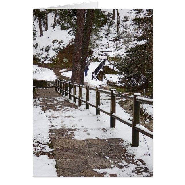 Treppe im Schnee, Leere innen (Vorne)
