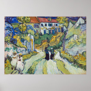 Treppe in Auvers von Vincent van Gogh (1890) Poster