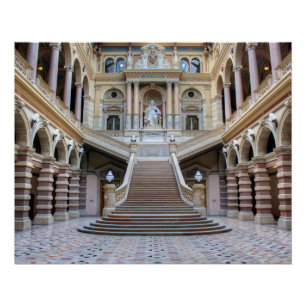 Treppe in Justizpalast, Wien, Österreich Poster