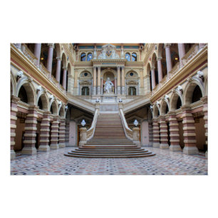 Treppe in Justizpalast, Wien, Österreich Poster
