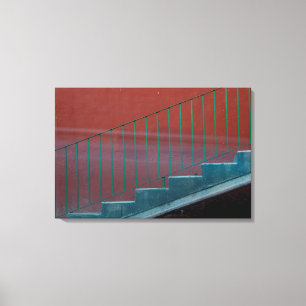 Treppe und Geländer Stillleben Leinwanddruck