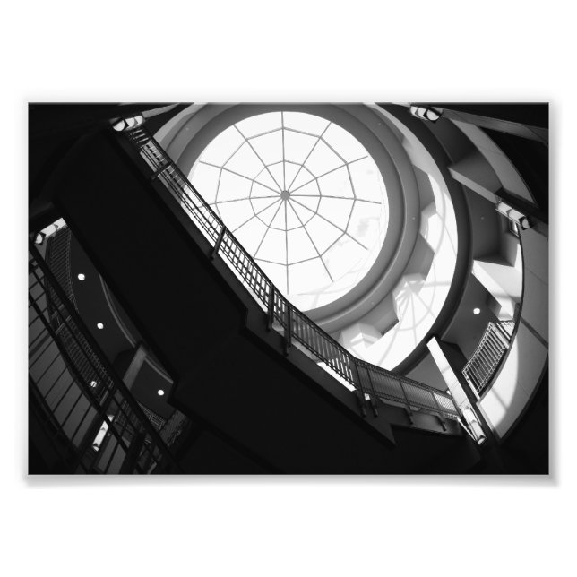 Treppe und Spiderweb Skylight Fotodruck (Vorne)