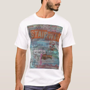 TREPPE: VISUELLES POETRY COLLAGE GEMISCHTES MEDIA- T-Shirt