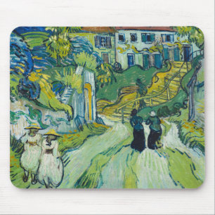 Treppe von Auvers durch van Gogh: Mousepad