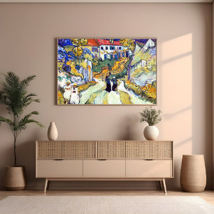 Treppe von Auvers durch Vincent Van Gogh Art Poster