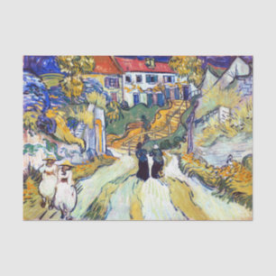 Treppe von Auvers durch Vincent Van Gogh Seidenpapier