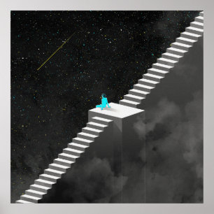 Treppe zu den Sternen Poster