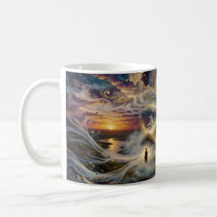 Treppe zum Himmel Himmels Wald Kunst Tasse