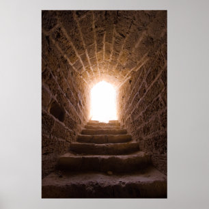 Treppe zum Himmelbett/Druck Poster