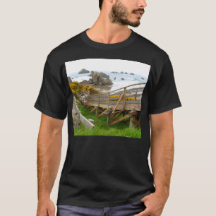 Treppen bis zum Strand von Bandon...Bandon Oregon T-Shirt