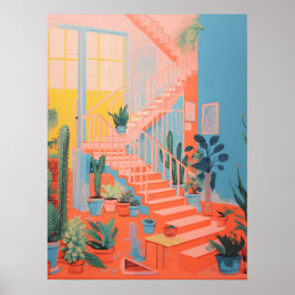 Treppen im Grünen: Die Naturtreppe Poster