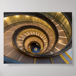 Treppen im Vatikanischen Museum Poster