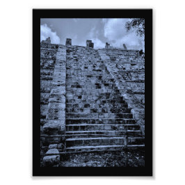 Treppen in Chichen Itza Fotodruck