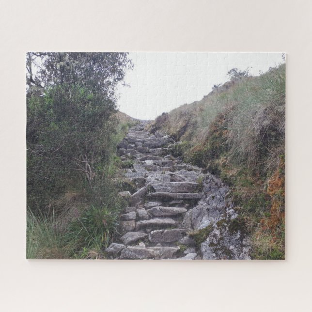 Treppen Treppen Treppen Inkapfad Wandern Puzzle (Horizontal)