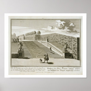 Treppen zur Gartenterrasse, Belvedere Palace, Vie Poster