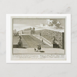 Treppen zur Gartenterrasse, Belvedere Palace, Vie Postkarte