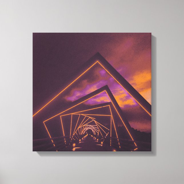 Treppenbrücke Leinwanddruck (Vorderseite)