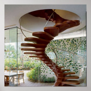 TREPPENHAUS-Innenkreiskunst: Grafiken durch NAVIN Poster