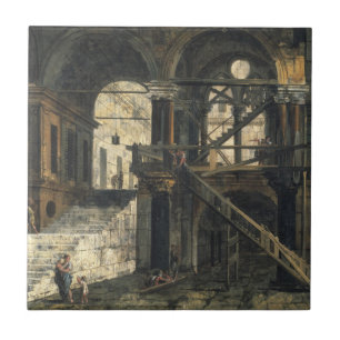 Treppenhausschacht in einem Renaissance-Haus, Fliese