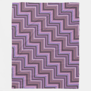 Treppenmuster Fleecedecke