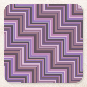 Treppenmuster Rechteckiger Pappuntersetzer