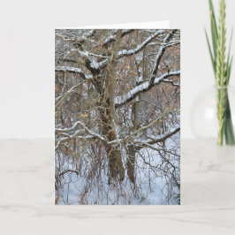Treppenschneewinterkunstkarte Karte